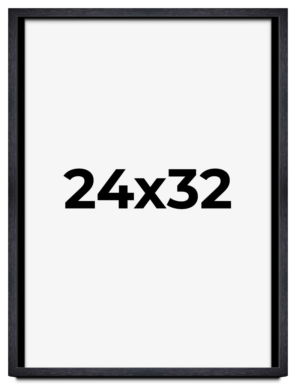 24x32 Shadow Box 1" Depth Black Picture Frame - UV Acrylic, Backing, Hanging Hardware